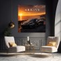 Arrive Different Sportwagen am Meer – Modernes Wandbild oder Leinwandbild