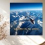 No Borders No Limits – Luxus Wandbild oder Leinwandbild mit Privatjet über Schneegipfeln