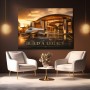 Build a Legacy – Luxus Wandbild oder Leinwand mit Privatjet und moderner Architektur