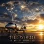 Global Jet – Luxus Wandbild oder Fine Art Print mit leuchtender Weltkarte