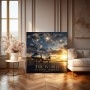 Global Jet – Luxus Wandbild oder Fine Art Print mit leuchtender Weltkarte