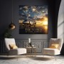 Global Jet – Luxus Wandbild oder Fine Art Print mit leuchtender Weltkarte