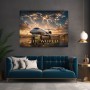 Global Jet Vision – Modernes Wandbild oder Fine Art Print mit Weltkarte