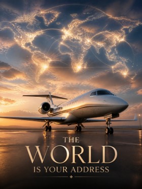 Global Jet Luxus Wandbild oder Fine Art Print