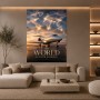 Global Jet Luxus Wandbild oder Fine Art Print