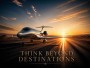 Luxus Wandbild oder Fine Art Print – Privatjet auf der Startbahn bei Sonnenuntergang