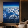 No Borders No Limits – Luxus Wandbild oder Fine Art Print mit Privatjet über Alpenpanorama