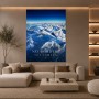 No Borders No Limits – Luxus Wandbild oder Fine Art Print mit Privatjet über Alpenpanorama