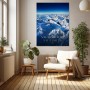 No Borders No Limits – Luxus Wandbild oder Fine Art Print mit Privatjet über Alpenpanorama