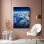 No Borders No Limits – Luxus Wandbild oder Fine Art Print mit Privatjet über Alpenpanorama
