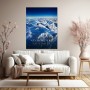 No Borders No Limits – Luxus Wandbild oder Fine Art Print mit Privatjet über Alpenpanorama