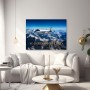 No Borders No Limits – Luxus Wandbild oder Fine Art Print mit Privatjet über Alpen