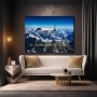No Borders No Limits – Luxus Wandbild oder Fine Art Print mit Privatjet über Alpen