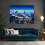 No Borders No Limits – Luxus Wandbild oder Fine Art Print mit Privatjet über Alpen