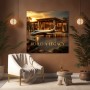 Build a Legacy – Luxus Wandbild oder Fine Art Print mit Privatjet und Designervilla