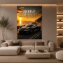 Luxus Wandbild oder Fine Art Print – Arrive Different Sportwagen an der Küste