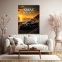 Luxus Wandbild oder Fine Art Print – Arrive Different Sportwagen an der Küste