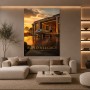 Build a Legacy – Luxus Wandbild, Leinwandbild oder Acrylbild mit Privatjet bei Sonnenuntergang