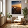 Private Jet bei Sonnenuntergang – Luxus Wandbild oder Fine Art Print