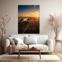 Private Jet bei Sonnenuntergang – Luxus Wandbild oder Fine Art Print
