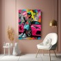 Pop Art Wandbild oder Canvas Print – Urbaner Luxus Duck mit pinkem Sportwagen
