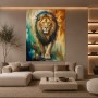 Majestätischer Löwe – Modernes Wandbild oder Fine Art Print