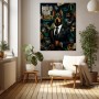 Build Your Legacy – Modernes Wandbild oder Fine Art Print mit Dobermann im Business-Look