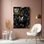 Build Your Legacy – Modernes Wandbild oder Fine Art Print mit Dobermann im Business-Look
