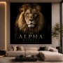 The Alpha Mindset Löwenporträt – Wandbild oder Leinwandbild