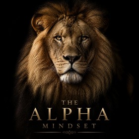 The Alpha Mindset Löwenporträt – Wandbild oder Leinwandbild