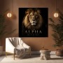 The Alpha Mindset Löwenporträt – Wandbild oder Leinwandbild