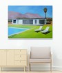 Haus, Pool und Liegen