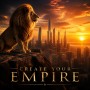 Create Your Empire – Löwe über Skyline, Modernes Wandbild oder Fine Art Print