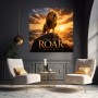Majestätischer Löwe im Sonnenlicht – Modernes Wandbild oder Fine Art Print