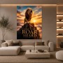 Majestätischer Löwe bei Sonnenuntergang – Modernes Wandbild oder Fine Art Print