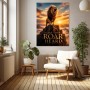 Majestätischer Löwe bei Sonnenuntergang – Modernes Wandbild oder Fine Art Print