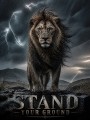 Stand Your Ground Löwe – Modernes Wandbild oder Fine Art Print