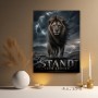 Stand Your Ground Löwe – Modernes Wandbild oder Fine Art Print