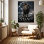 Stand Your Ground Löwe – Modernes Wandbild oder Fine Art Print