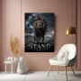 Stand Your Ground Löwe – Modernes Wandbild oder Fine Art Print