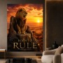 Majestätischer Löwe Born to Rule – Modernes Wandbild oder Fine Art Print