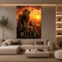 Majestätischer Löwe Born to Rule – Modernes Wandbild oder Fine Art Print