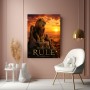 Majestätischer Löwe Born to Rule – Modernes Wandbild oder Fine Art Print