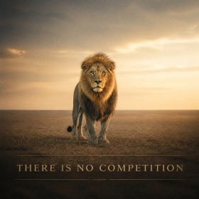 Majestätischer Löwe – Wandbild oder Fine Art Print mit motivierendem Statement