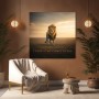 Majestätischer Löwe – Wandbild oder Fine Art Print mit motivierendem Statement