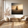 Majestätischer Löwe – Wandbild oder Fine Art Print mit motivierendem Statement