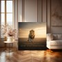 Majestätischer Löwe – Wandbild oder Fine Art Print mit motivierendem Statement