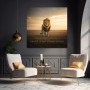 Majestätischer Löwe – Wandbild oder Fine Art Print mit motivierendem Statement