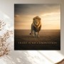 Majestätischer Löwe – Wandbild oder Fine Art Print mit motivierendem Statement