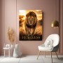 Furchtloser Löwe – Modernes Wandbild oder Fine Art Print